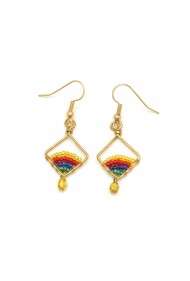 Tiny Rainbow Drop Earrings